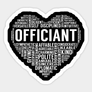 Officiant Heart Sticker